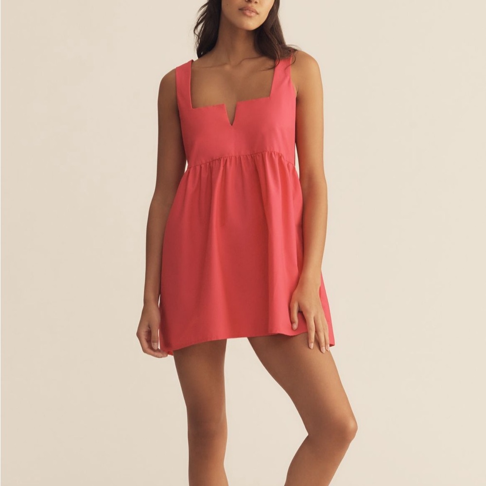 Anthropologie Daily Practice Sleeveless Notch Neck Mini Dress NWT